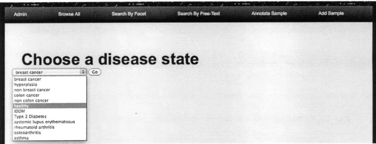 Figure 3:  Geosearch  Faceted Search  Interface
