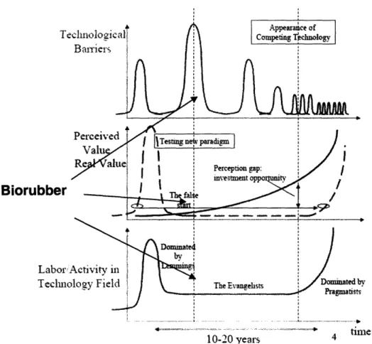 Figure  10. Model  for empirical evolution  of fundamental  technology,  the blacl biorubber at its current stage  [20]
