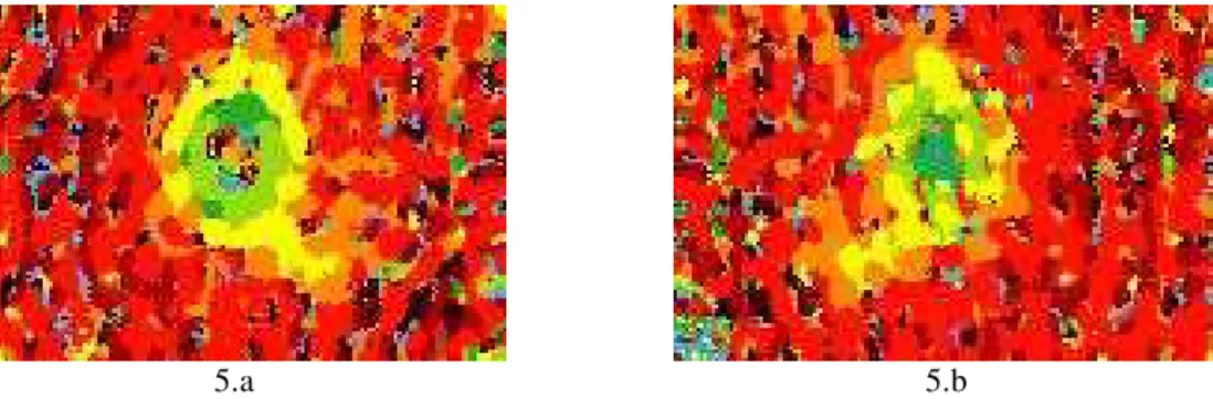 Figure 4. Profile of vibration frequencies along a horizontal line crossing the two unbond areas in Figure  3b
