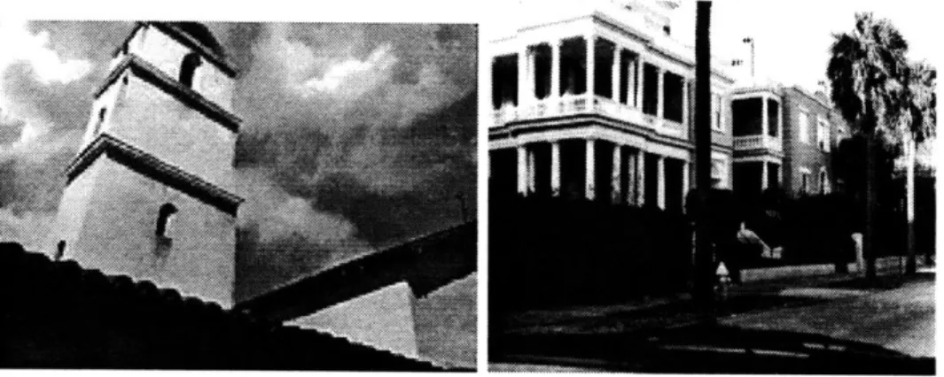 Figure  3-1:  Left.  The  Mission,  "exactly as  it was."  Right.  Charleston  (1994),  "exactly as  it  was."