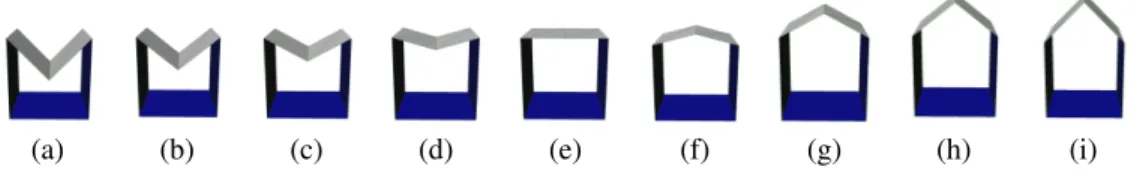 Figure 7: Nearly isometric morph of a cycle from pose (a) to pose (i) obtained using the exponential algorithm.