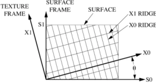 Figure 2.  Texture ridge types.
