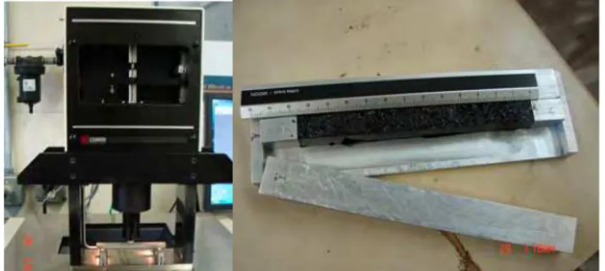 Figure 1 shows the newly designed mold and the prepared  crack sealant beam being tested in the CSBBR