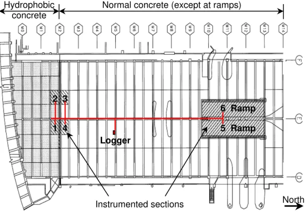 Figure 2: Plan view of parking structure floor 