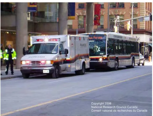 Figure 6: Ottawa paramedics’ shelter bus on location 