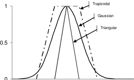 Figure 2. Typical Fuzzy Membership Functions 