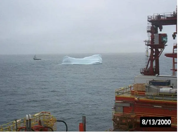 Figure 2.13  Iceberg F170 Under Tow by Havila Charisma, West Navion in Background  