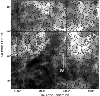 Fig. 7. H i channelmap at a radial velocity of −55 km s − 1 from the SGPS.