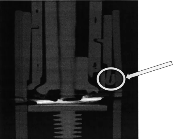Figure 7. Computed  tomography scan showing component  defect