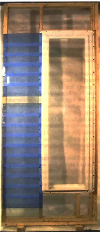 Figure 2-10  installation  of the clear  clapboards  on  edge of the  &#34; x  &#34;  strip  of the previously