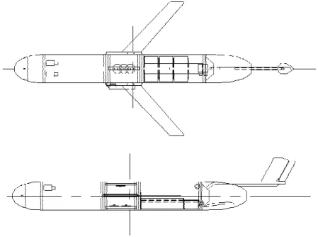 Figure 1: AutoCAD Drawings of Slocum Electric Glider by C. Knapp, August 2006 