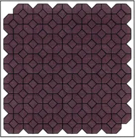 Figure  3-6:  A  part  of a  surface  represented  with  truncated  octahedra  as  described  in the  text