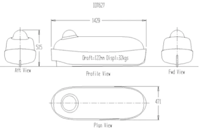 Figure 1. Conventional TEMPSC lifeboat model (627). 