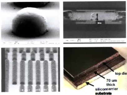 Figure  24:  Solder micro bumps  and array  [20].