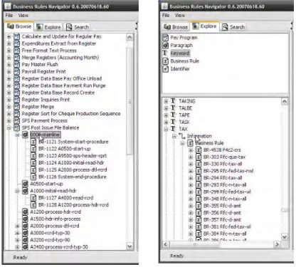 Figure 5: Basic navigation  Figure 6: System wide navigation 