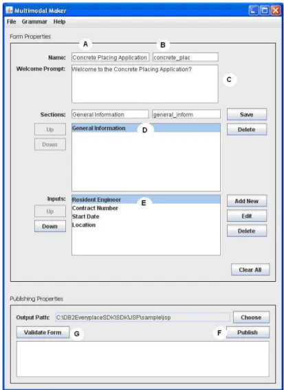 Fig. 2. Data Entry Form Designer 