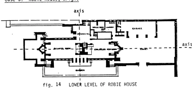 fig.  14  LOWER  LEVEL  OF  ROBIE  HOUSE