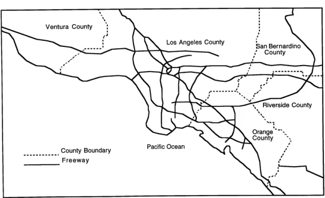 Figure  2.2:  Los  Angeles  Metropolitan  Area