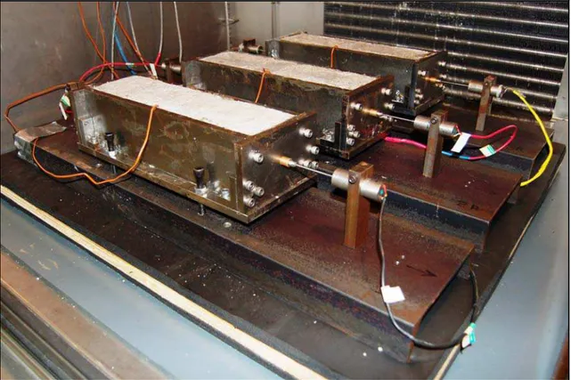 Figure 2: Photograph of three test apparatus 