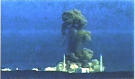 Figure 2.1.  Explosion  from hydrogen  at the Fukushima-Daiichi Power  Plant[1]