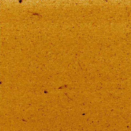 Fig. 7.  AFM phase image of bitumen AAA (15 µm  x 15 µm).