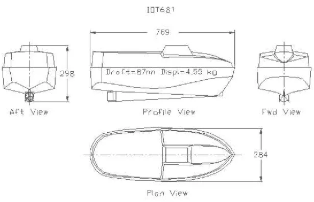 Figure 11  Scale drawings of the IOT 681 lifeboat 