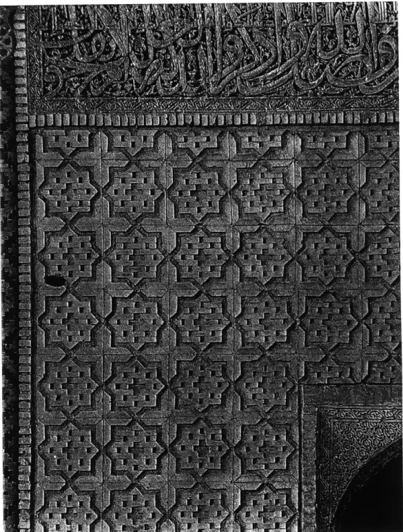 Fig. 26.  Star and cross  terracotta  tile surface  in Iwan,  Masjid-i  Jami,  Varamin,