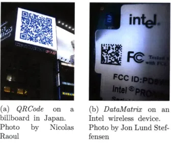 Figure  2-2:  Examples  of 2D  Barcodes  from  http://commons.wikimedia.org