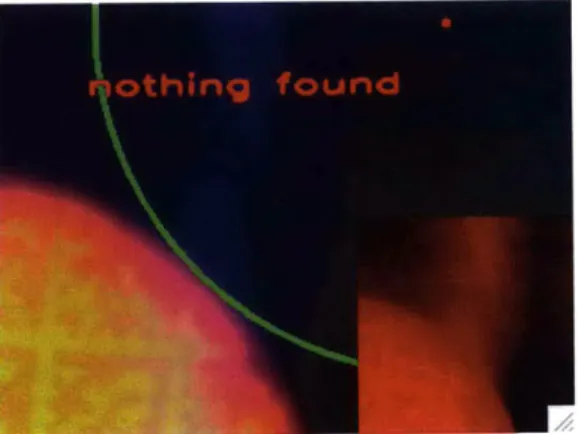 Figure  3-8:  Example:  Image  Processing  Failure.  In  this  example,  the  background noise  in  the  red  channel resulted in  incorrect circle  identification and, subsequently, an inordinate delay in DM decoding.