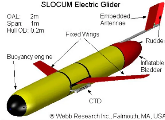 Figure 1: Rendering of a 200 m electric SLOCUM glider. 