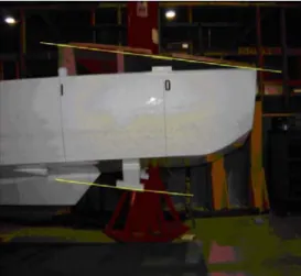 Figure 7:   A constructed, inclined platform is mounted at the same angle as the propeller  shaft