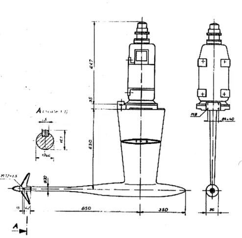 FIGURE 1:  Schematic of IOT Propeller Open Water Dynamometer 