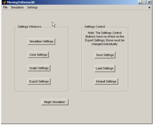 Figure B-1:  MovingTriDemo3D GUI 
