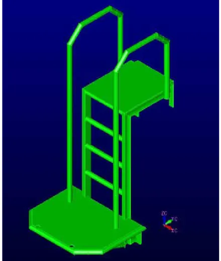 Figure 1: Existing Ice Tank Ladder 