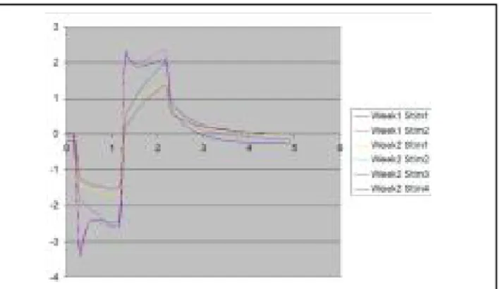 Figure 11.  Measured electrical stimulus artifact from the minipig eye.  