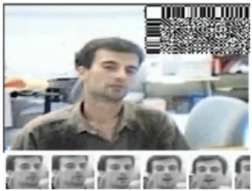 Figure 1. Learning an object (face) in video over time using associative neural network: binary features from the  localized over several frames object  are fed into the network along with the binary object ID