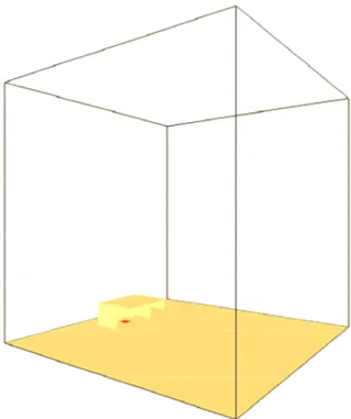Figure 7. High-elevation atrium model geometry. 