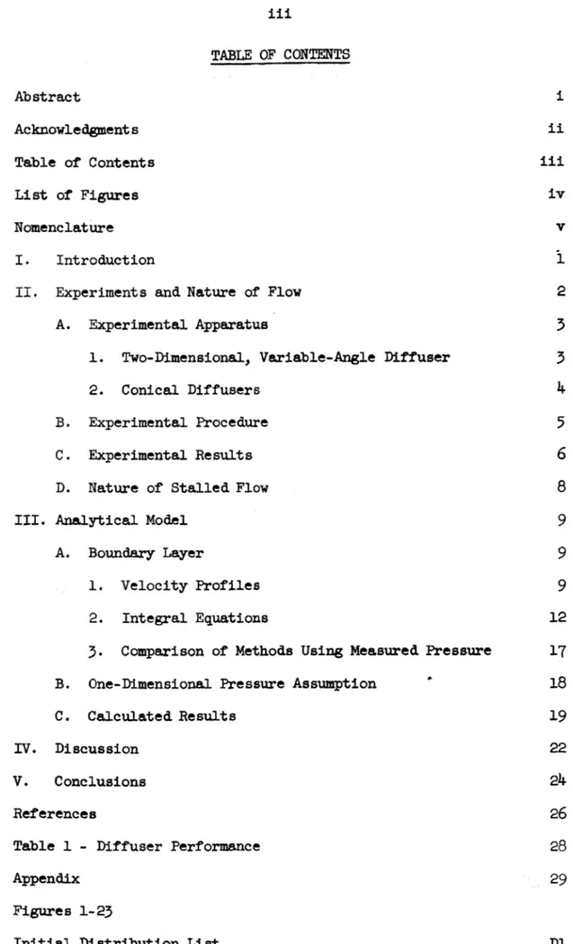 TABLE  OF  CONTENTS Abstract