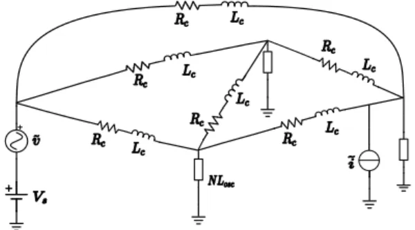 Fig. 6. A single oscillator cell forming the network of Fig. 5.