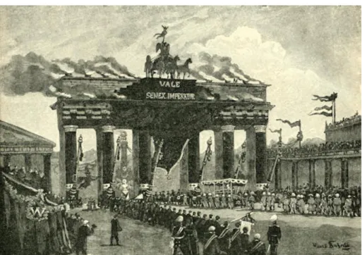 Figure 14: State funeral at the Brandenburg Gate in the German Empire