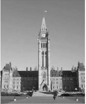 Fig. 1.  View of the south façade of the Peace Tower and the Centre Block. All photographs by Raymond Demers
