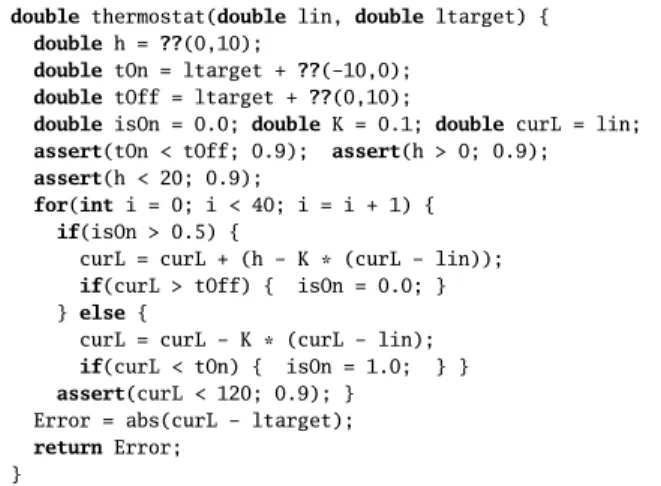 Figure 2. Sketch of a thermostat. abs is the absolute value func- func-tion.