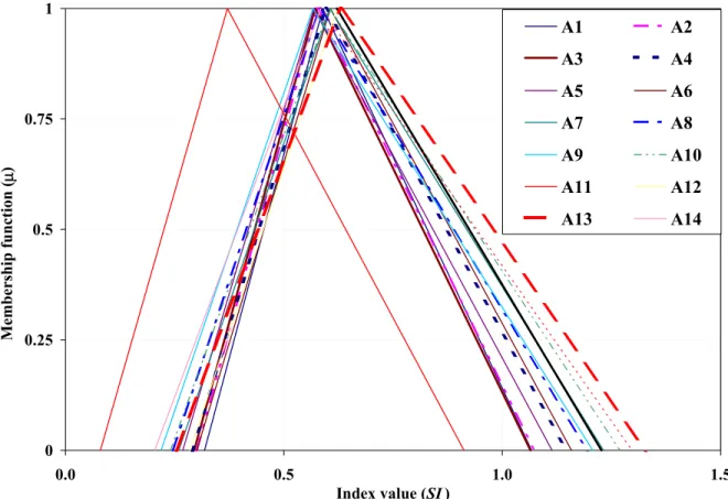 Figure 6. Evaluation of system index - first stage assessment 
