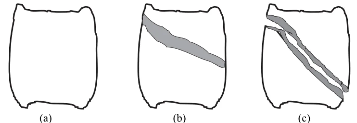 Figure 4 shows the pressure-temperature relationship of all the tests that have shown  strain localization or its consequence – shear fracture