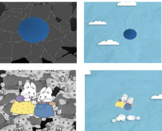 Figure  3.  The  four  game  conditions  for  one  of  our  participants. 