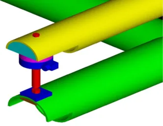 Figure 5:  New Dynamometer Vertical Flexible Link Mount 