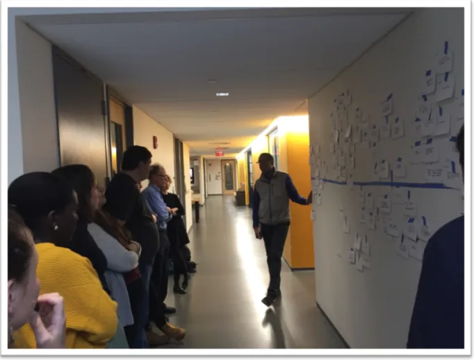 Figure 3 – Ceasar facilitating in CMR in a hallway 