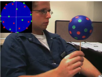 Figure 10: Screenshot of the sphere with a matched virtual orientation