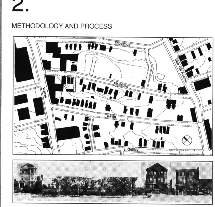Fig.  2.1  Site Map  and  partial Maywood  Street elevation.