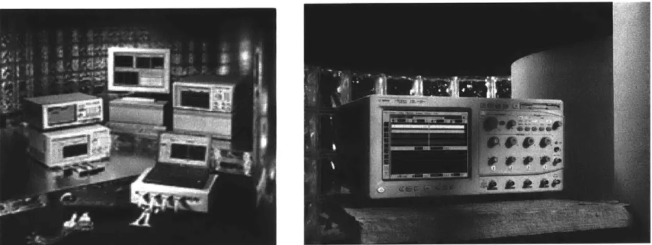 Figure 2.2:  Logic  Analyzers  (left)  and Oscilloscope  (right)